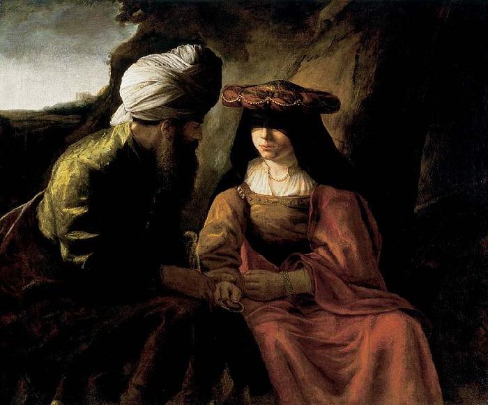 Rembrandt Peale Judah and Tamar oil painting picture